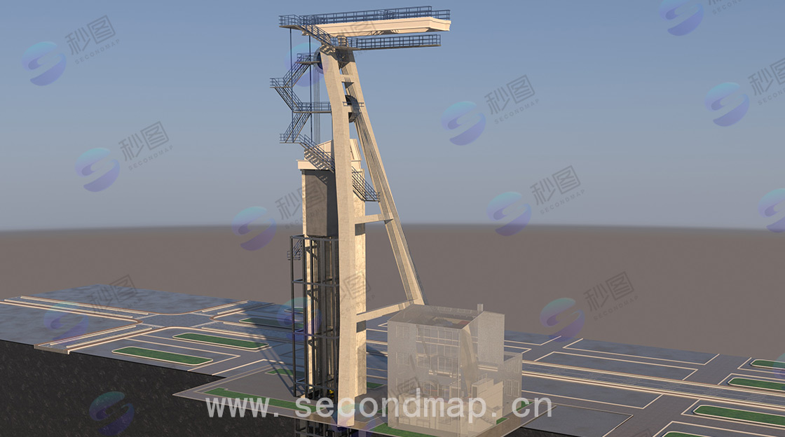 3D model creation process for mine hoists