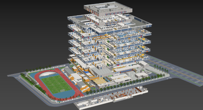 Building 3D Modeling Display